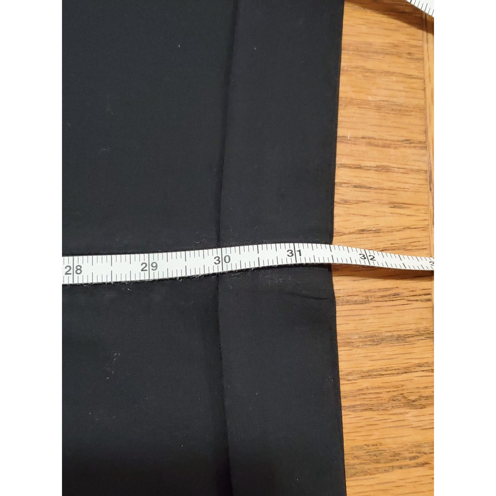 Lauren Ralph Lauren Men’s Dress Pants 38x32 Black Wool Blend Flat Front - Picture 7 of 11